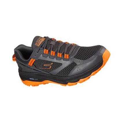 Pánské Turistické Boty Skechers GOrun Trailové Altitude Šedé Oranžové | CZ_3608R