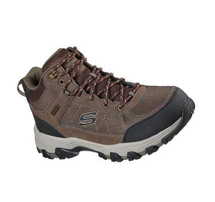Pánské Turistické Boty Skechers Relaxed Fit: Selmen - Melano Hnědé | CZ_31580