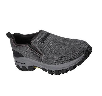 Pánské Turistické Boty Skechers Relaxed Fit: Edgmont - Shelvin Černé | CZ_4708K