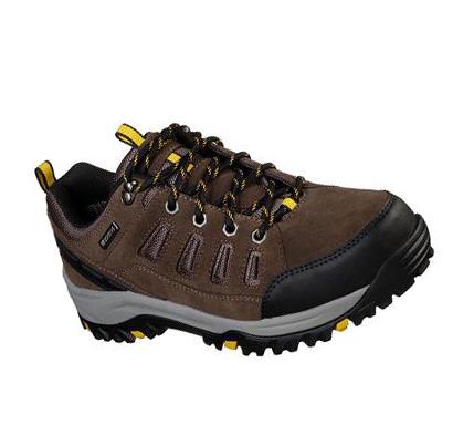 Pánské Turistické Boty Skechers Relaxed Fit: Relment - Sonego Hnědožlutý | CZ_4908R