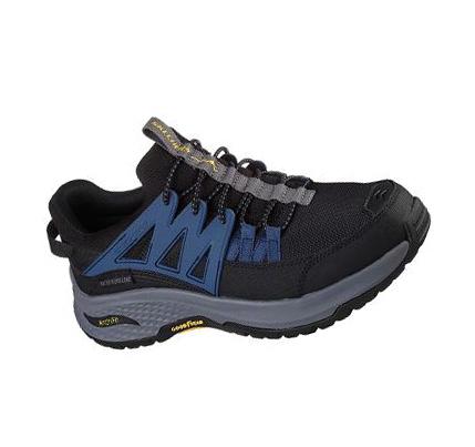 Pánské Turistické Boty Skechers Relaxed Fit: Arch Fit Ripple - Gilden Černé Blankyt | CZ_5058L