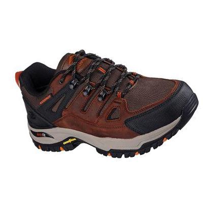 Pánské Turistické Boty Skechers Relaxed Fit: Arch Fit Dawson - Argosa Hnědé | CZ_5483D
