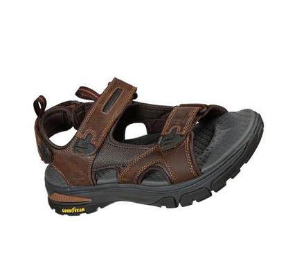 Pánské Turistické Boty Skechers Relaxed Fit: Ralcon - Satico Hnědé | CZ_A583X