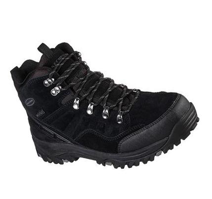 Pánské Turistické Boty Skechers Relaxed Fit: Relment - Pelmo Černé | CZ_A858A