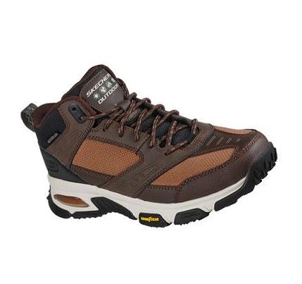 Pánské Turistické Boty Skechers Skech-Air Envoy - Bulldozer Hnědé | CZ_A708W